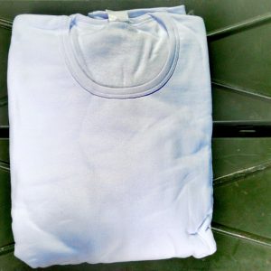 Pijama alba de bumbac, proveniență armata română - imagine 2