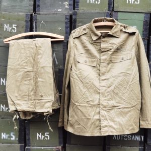 Costum vătuit militar~ veston și pantalon, proveniență armata română - imagine 2