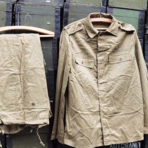 Costum vătuit militar~ veston și pantalon, proveniență armata română - imagine 3