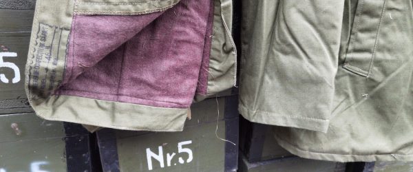 Costum vătuit militar~ veston și pantalon, proveniență armata română - imagine 5