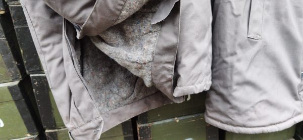 Costum vătuit militar~ veston și pantalon, proveniență armata română - imagine 8