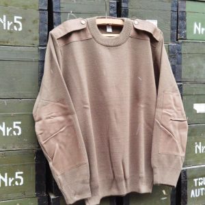 Pulover kaki cu epoleti proveniență armata română - imagine 3