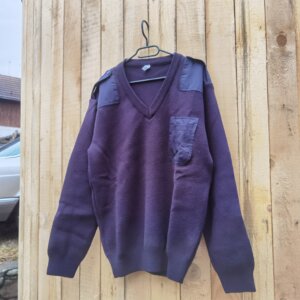 Pulover kaki cu epoleti proveniență armata română - imagine 7