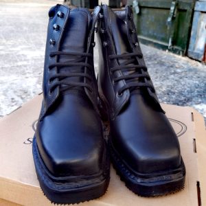 Bocanci militari de piele - imagine 4