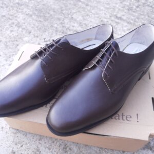 Pantofi de piele cu șiret - imagine 2