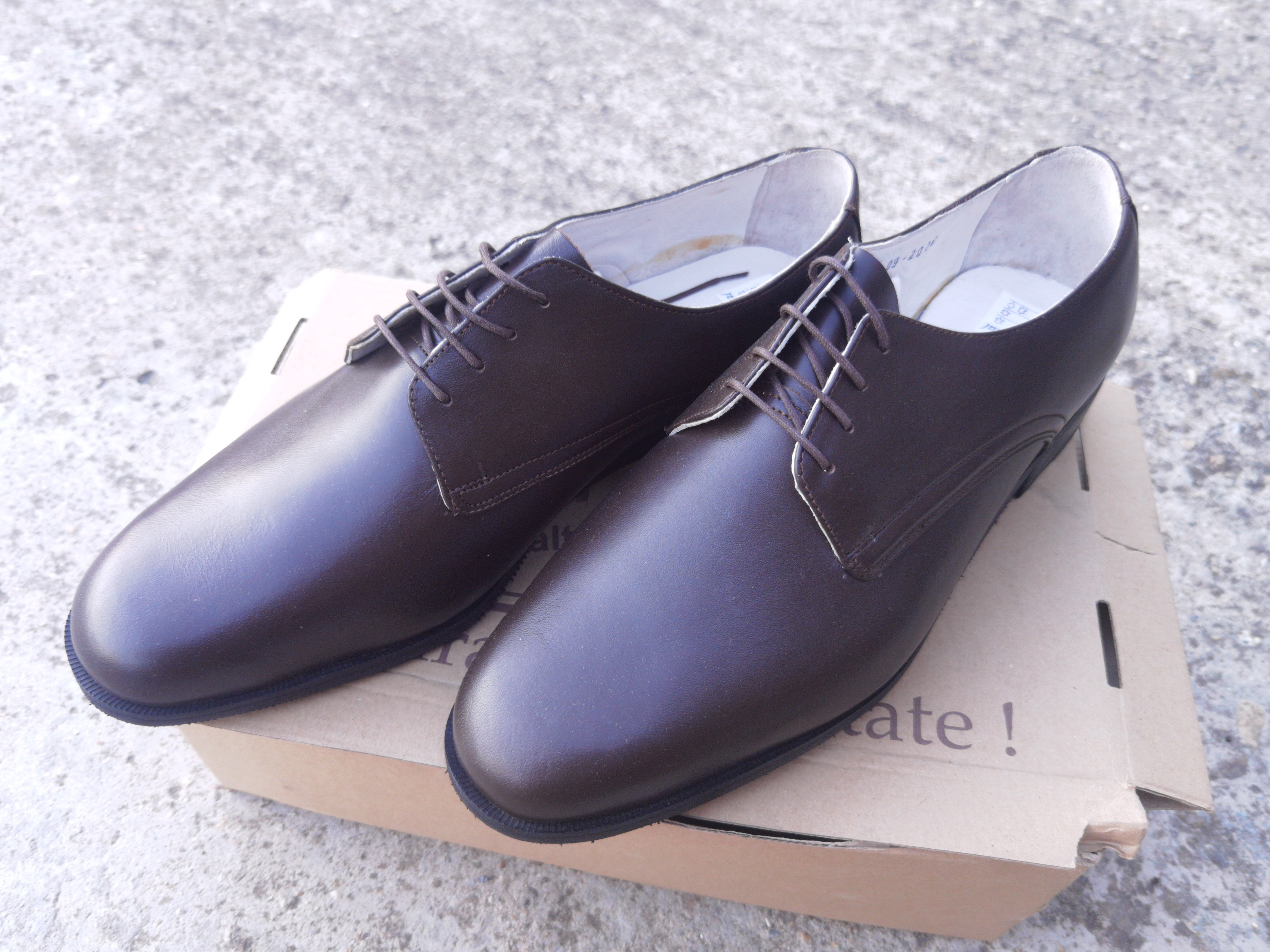 Pantofi de piele cu șiret - imagine 2
